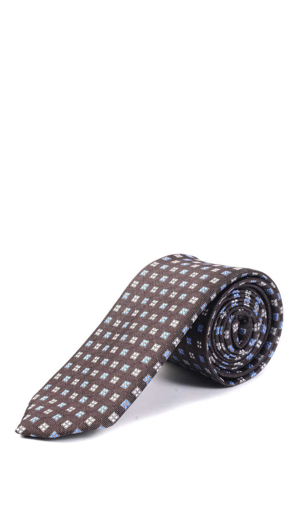 Classic 3-inch Cotton Blend Beige Tie - Tie