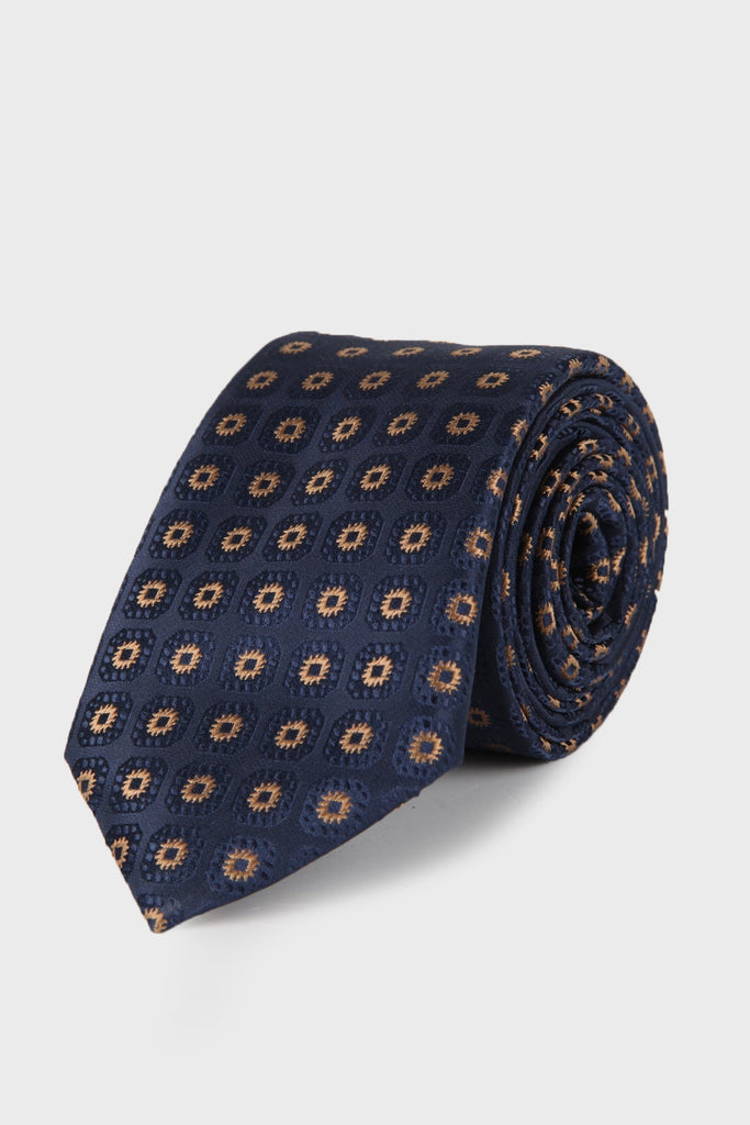 Classic 3-inch Cotton Blend Beige Tie - SAYKI
