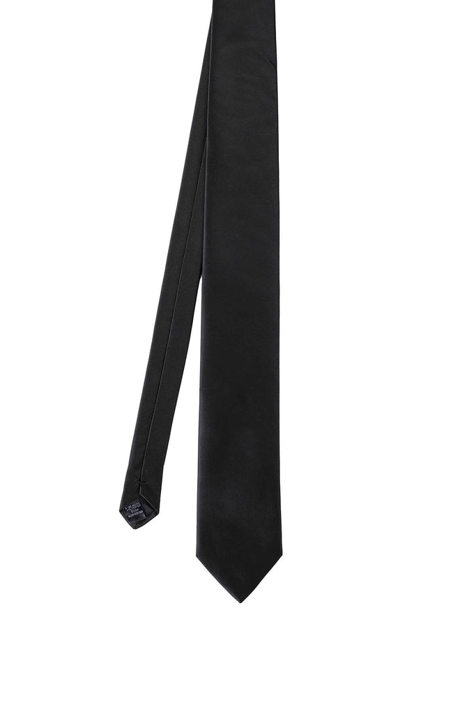 Classic 3 - inch Cotton Blend Black Tie - MIB