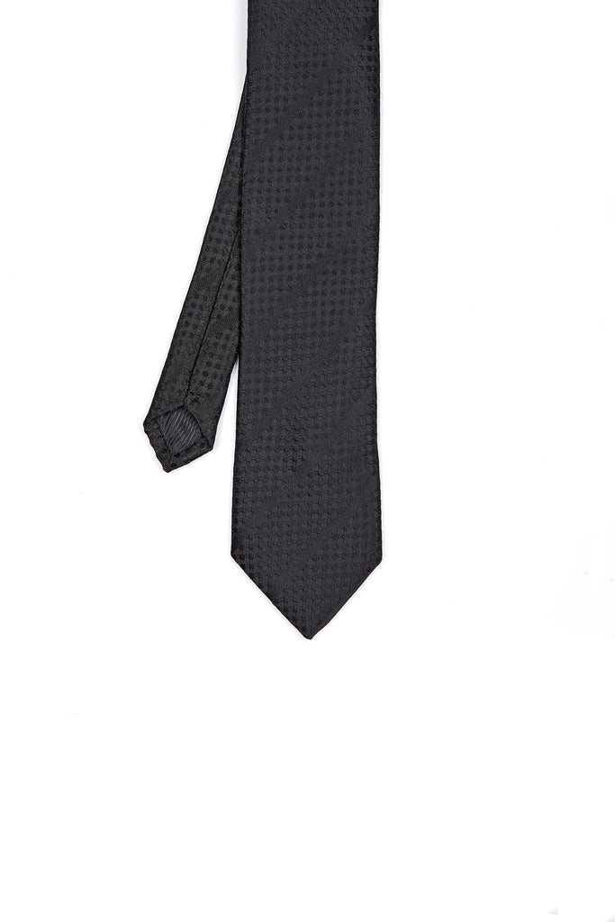 Classic 3 - inch Cotton Blend Navy Tie - MIB