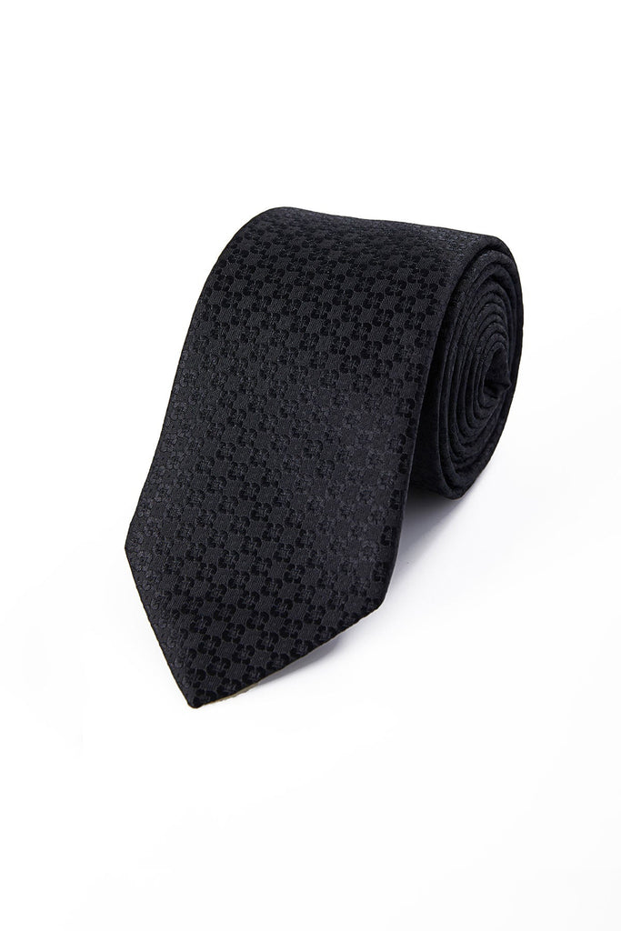 Classic 3 - inch Cotton Blend Navy Tie - MIB