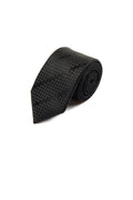 Classic 3-inch Cotton Blend Navy Tie, Black 9