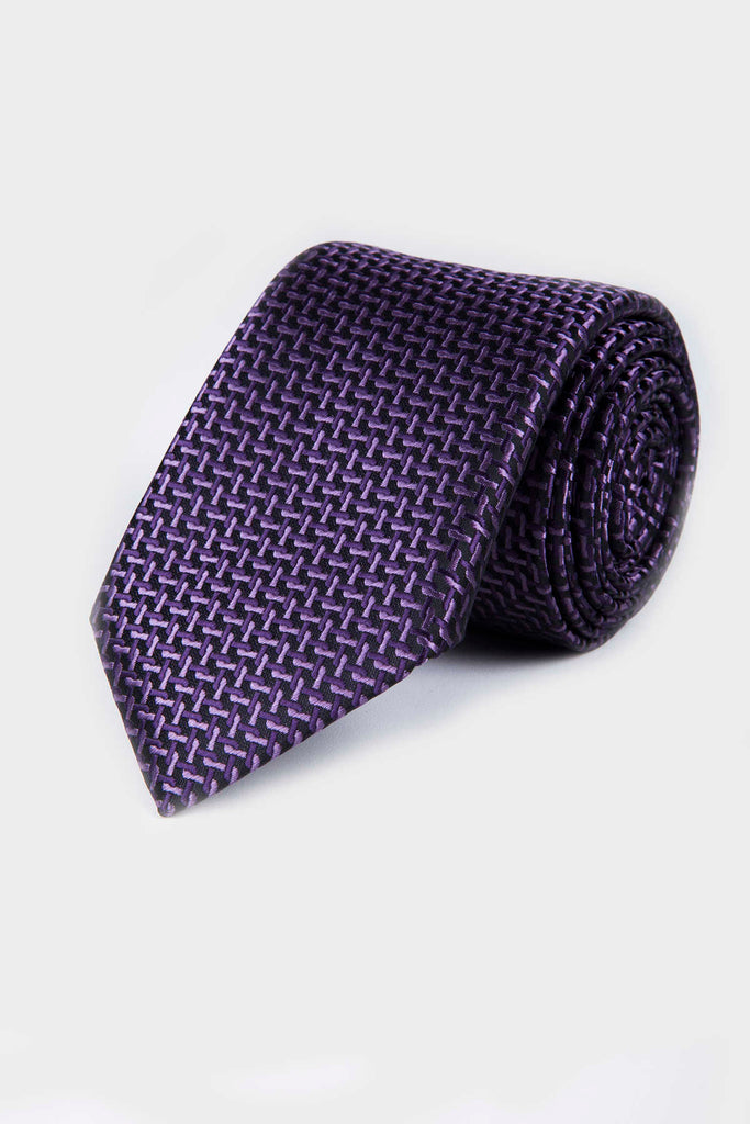 Classic 3-inch Cotton Blend Navy Tie - MIB