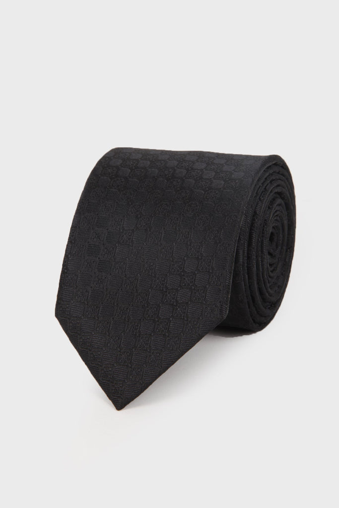 Classic 3-inch Cotton Blend Purple Tie - Black 16 / STD /