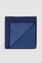 Classic Black Pocket Square Navy 8 - MIB
