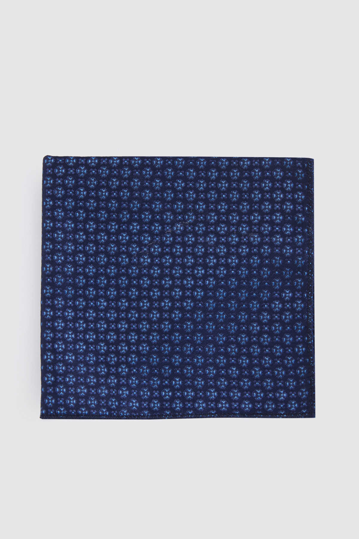 Classic Black Pocket Square Navy 8 - MIB