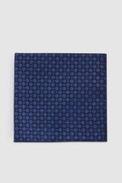Classic Black Pocket Square Navy 8 - MIB