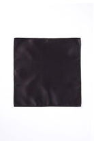 Classic Black Satin Pocket Square - SAYKI
