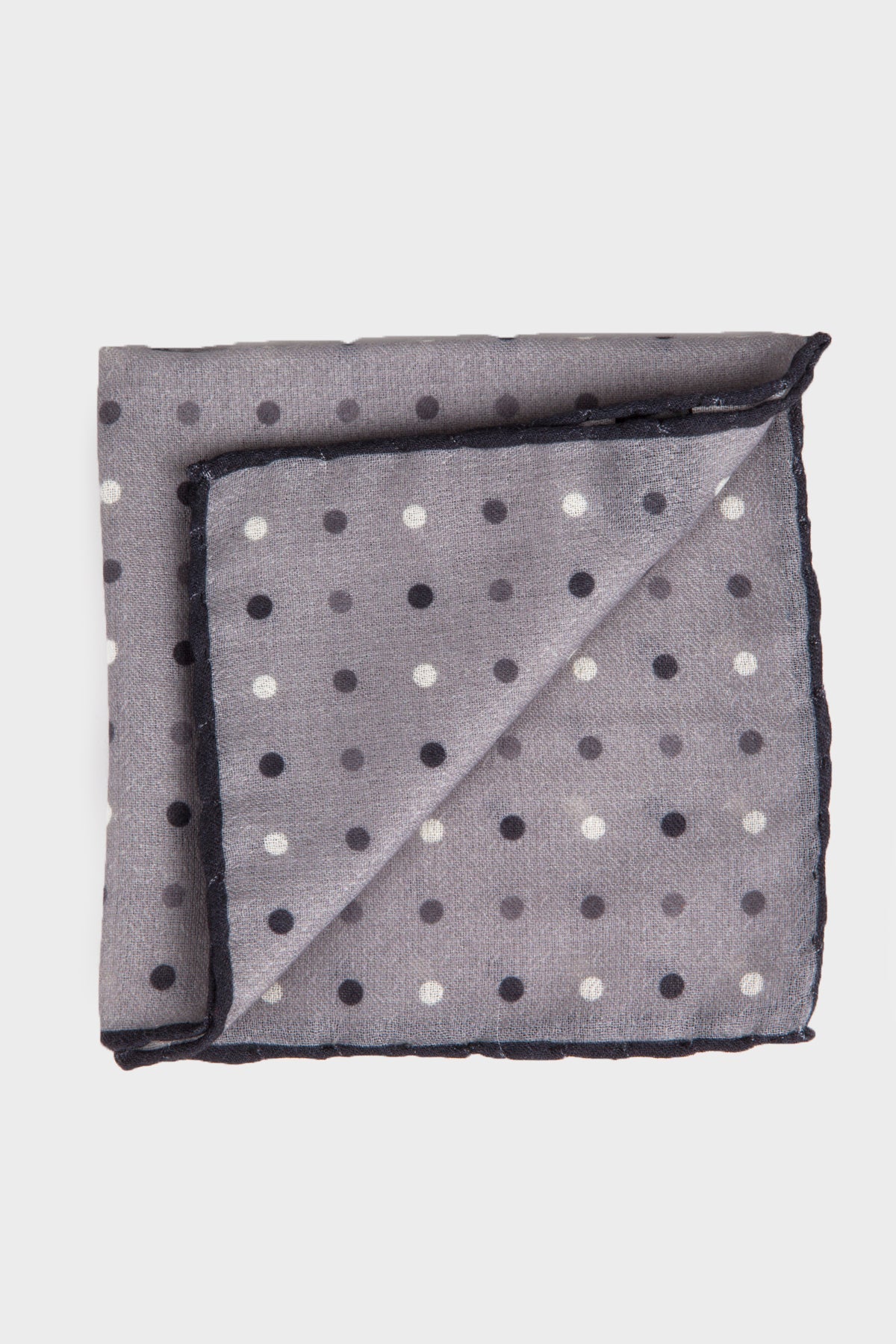 Classic Blue Pocket Square Gray 3 - MIB