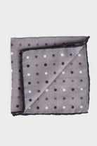 Classic Blue Pocket Square Gray 3 - MIB