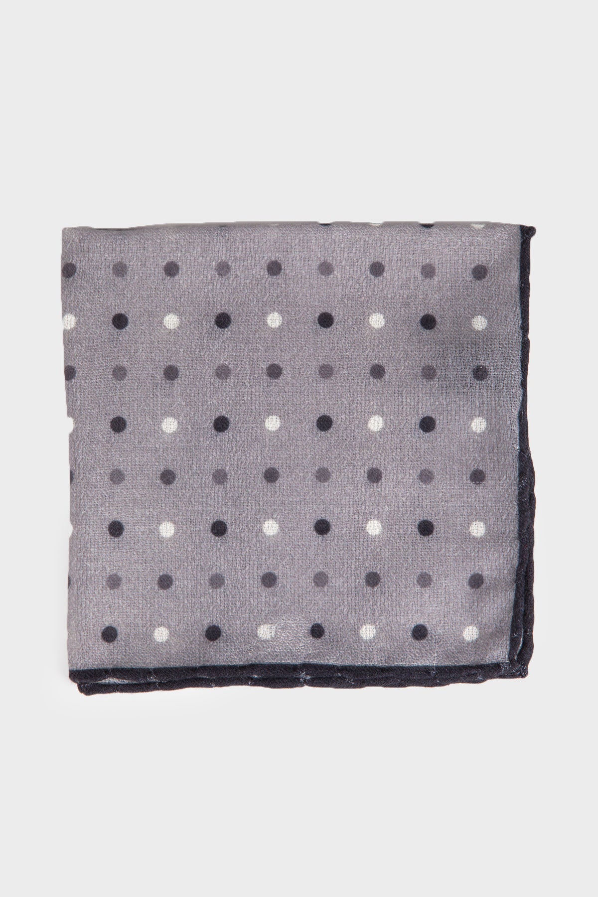Classic Blue Pocket Square Gray 3 - MIB