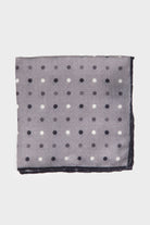 Classic Blue Pocket Square Gray 3 - MIB