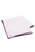 Classic Burgundy Dot Pocket Square