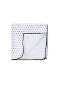 Classic Diagonal Dot White Pocket Square