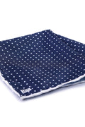 Classic Dot Light Navy Pocket Square
