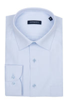 A crisp white hatemoglu men’s dress shirt with a subtle textured weave and classic button-down collar.