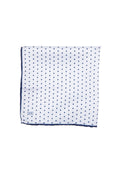 Classic Navy Diagonal Dot Pocket Square
