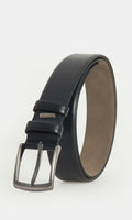 Classic Plain Navy Dress Belt