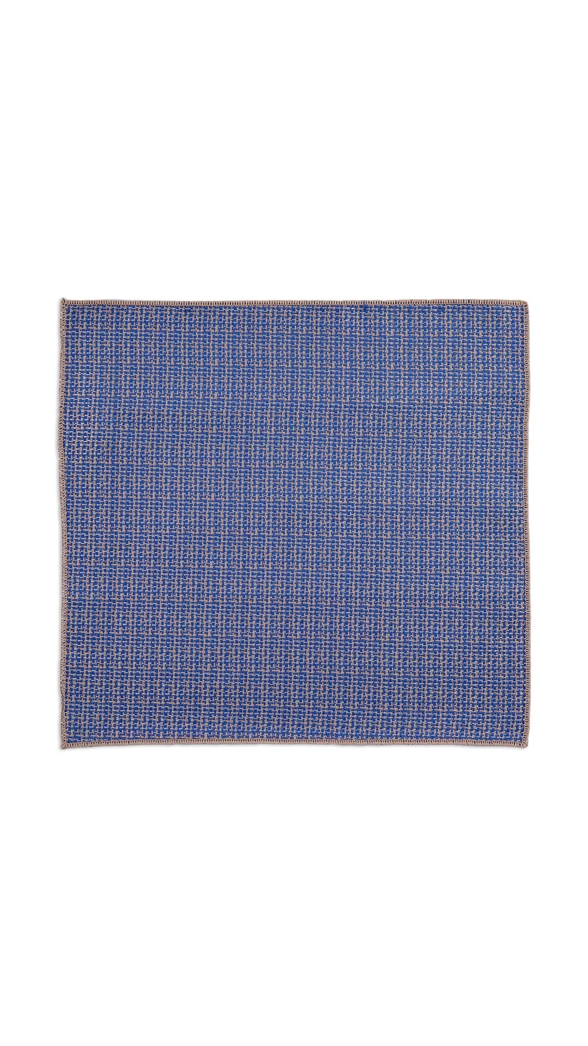 Classic Textured Blue Pocket Square - MIB
