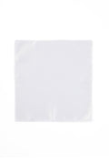 Classic White Satin Pocket Square