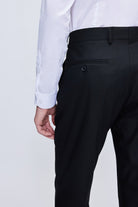 Comfort Fit Black Notch Lapel Classic Suit - SAYKI