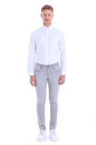 Comfort Fit Long Sleeve Cotton Blend White Casual Shirt