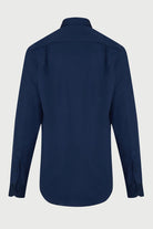 Comfort Fit Long Sleeve Cotton Navy Casual Shirt - MIB