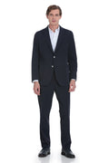 Comfort Fit Notch Lapel Navy Performance Suit