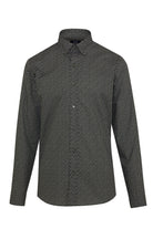 Comfort Fit Printed Cotton Khaki Casual Shirt - SAYKI