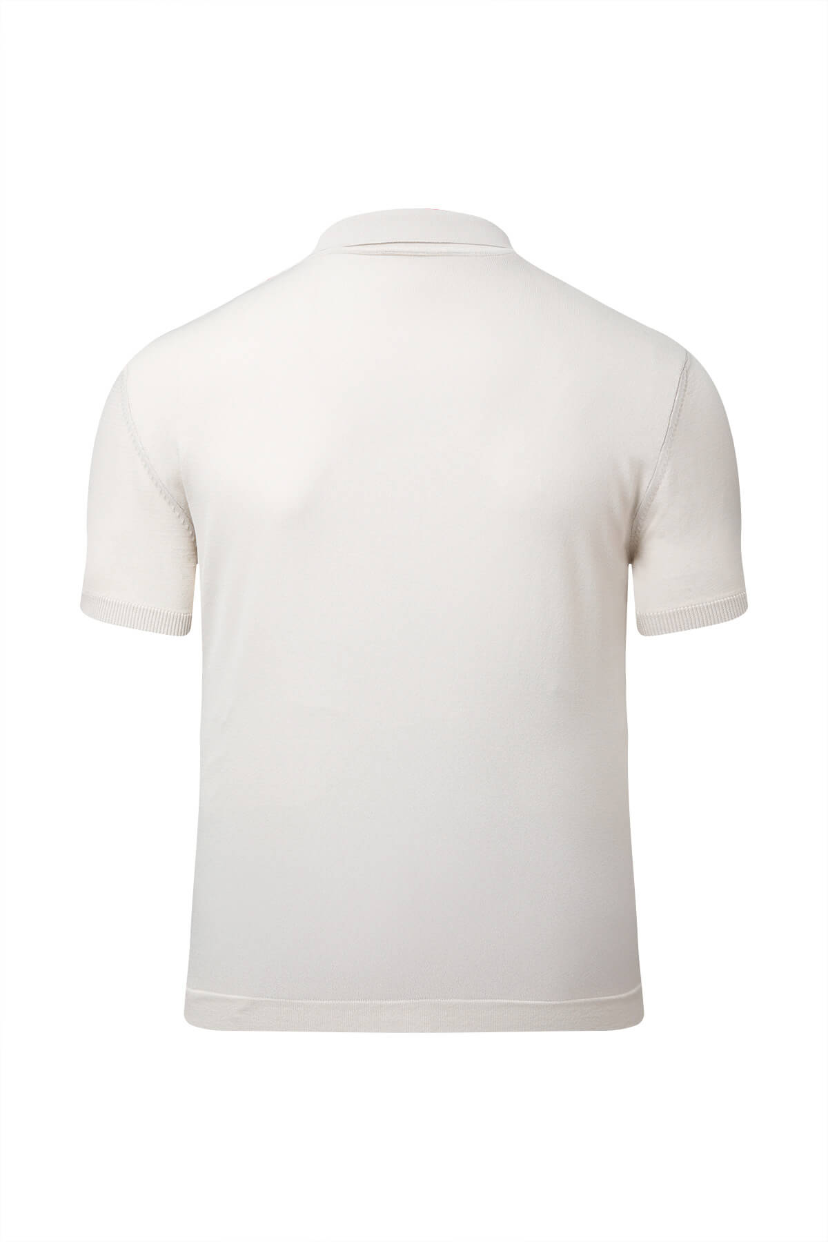 Comfort Fit Rayon Linen-Tone Polo T-Shirt - SAYKI