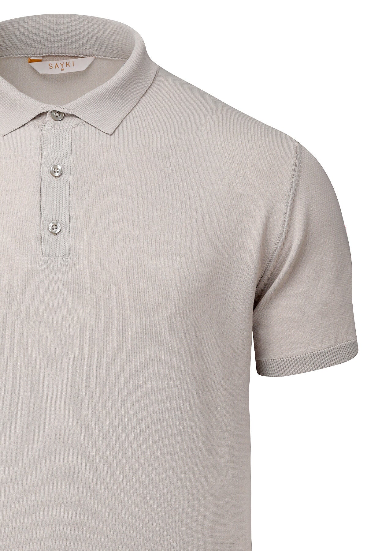 Comfort Fit Rayon Mink Polo T-Shirt - SAYKI