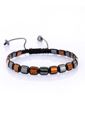 Copper - Charcoal Beads Hematite Bracelet