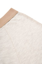 Cotton Blend Light Beige Jersey Boxer - MIB