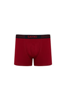 Dot Patterned Red - Black Modal Jersey Boxer - MIB