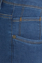 Dynamic Fit 5 Pocket Low Waist Cotton Blue Denim - SAYKI