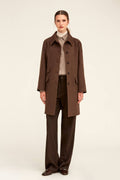 Dynamic Fit Cachet Wool Blend Brown Coat