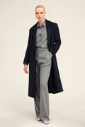 Dynamic Fit Cachet Wool Blend Navy Coat