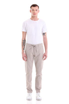 Dynamic Fit Cotton Beige Casual Chino Pants - SAYKI
