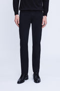 Dynamic Fit Low Waist Cotton Blend Black Casual Pants