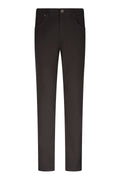 Dynamic Fit Low Waist Cotton Blend Brown Casual Pants