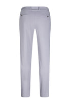 Light gray tailored trousers with a sleek, modern cut and subtle stitching details.
