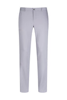 Light gray men’s dress pants with a sleek, tailored fit and subtle creases.