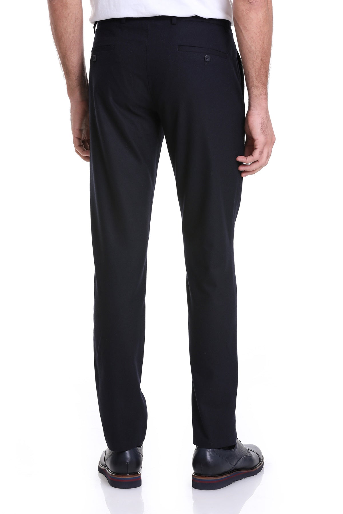 Dynamic Fit Side Pocket Low Waist Navy Jogger Pants - SAYKI