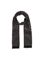 Floral Black - Gray Scarf - MIB