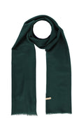 Forest Green Mercerized Wool Scarf