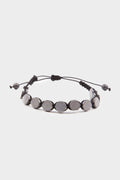Gray Hexagonal Beads Natural Stone Bracelet