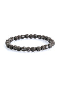 Gray Splash Natural Stone Bracelet