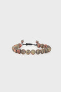 Khaki Earth Tone Beaded Natural Stone Bracelet