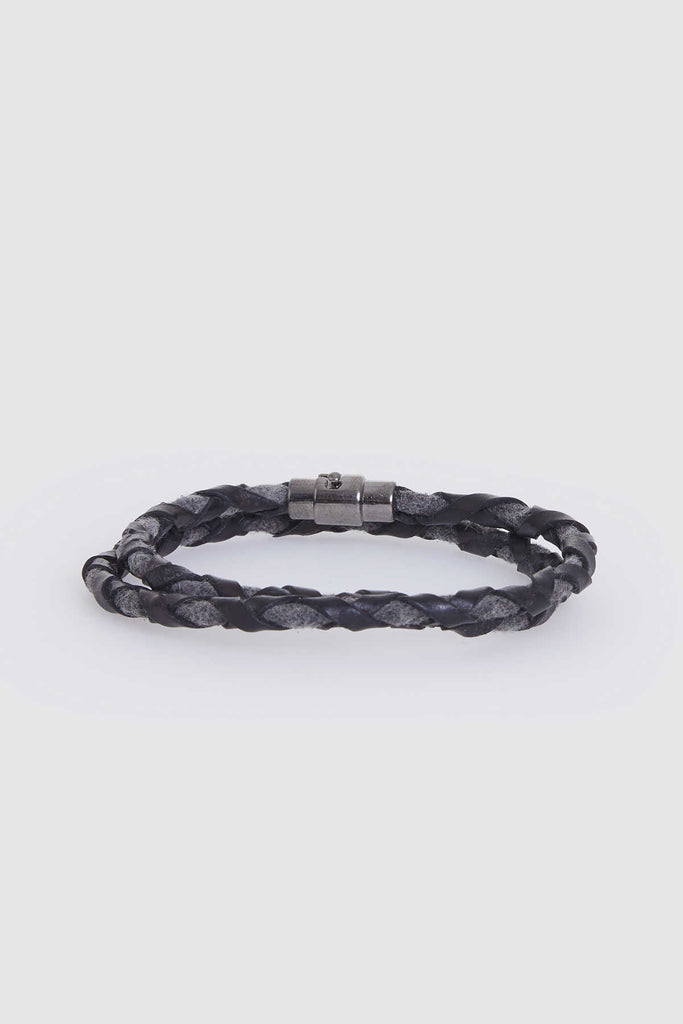 Leather Black Bracelet - MIB