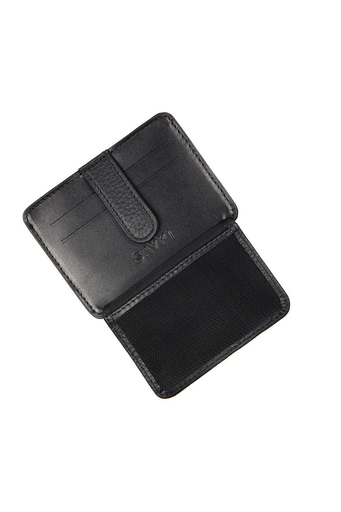 Leather Black Card Case - MIB